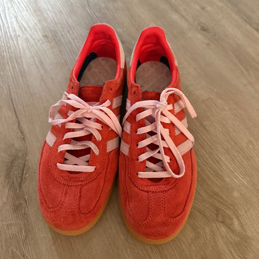 Adidas Handball Spezial Red and Pink Sneakers